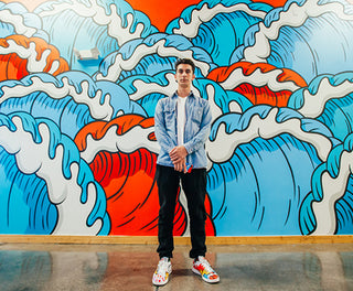 MAKING WAVES :: AARON KAI PAINTS THE HUNDREDS HOMEBASE